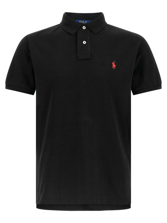 Polo Ralph Lauren Poloshirt aus schwarzer Baumwolle