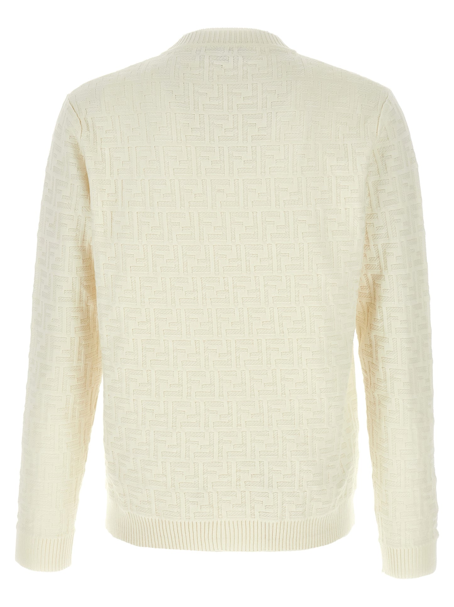 Fendi White Cotton Cardigan