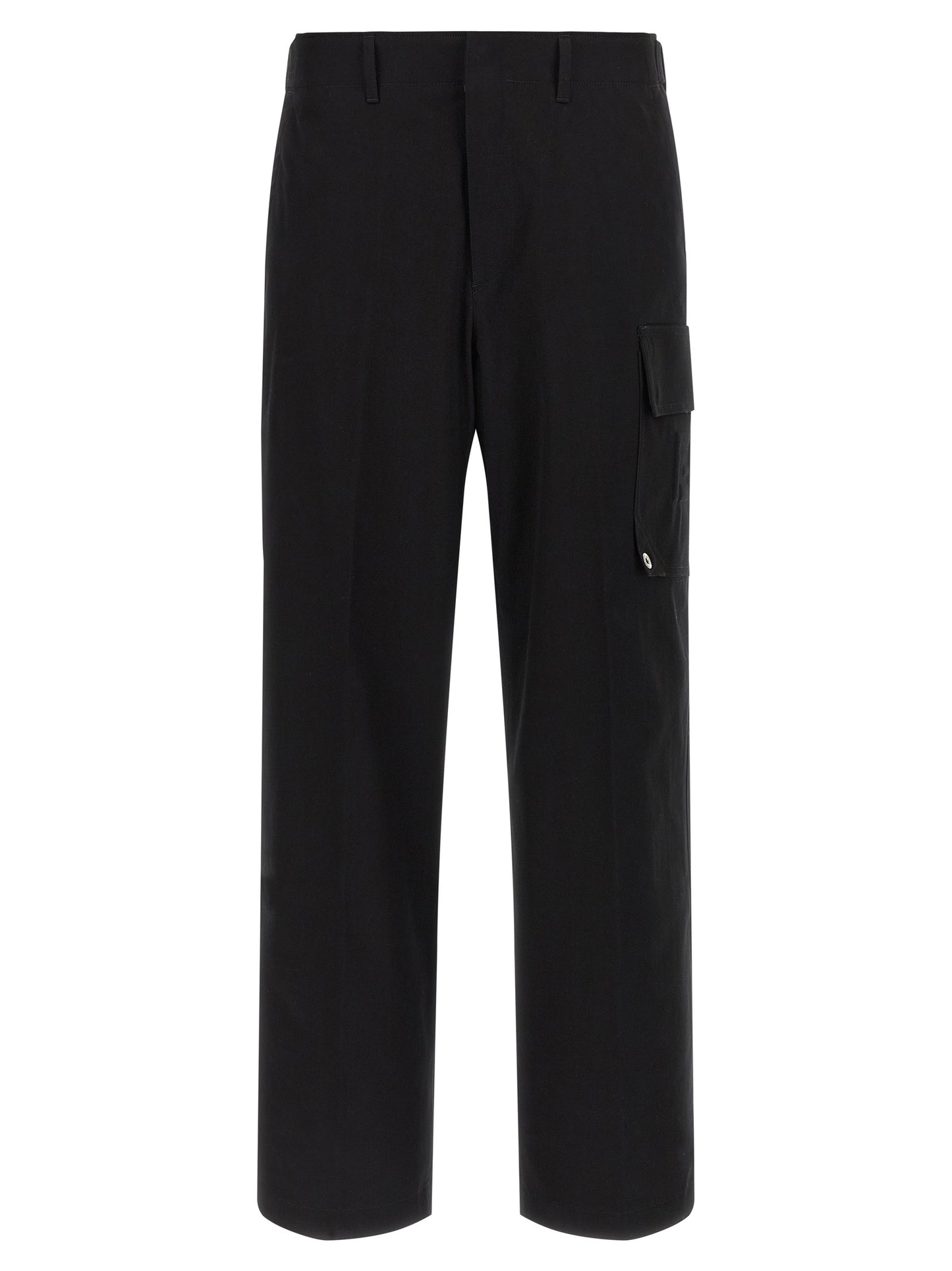 Fendi Black Cotton Cargo Pants