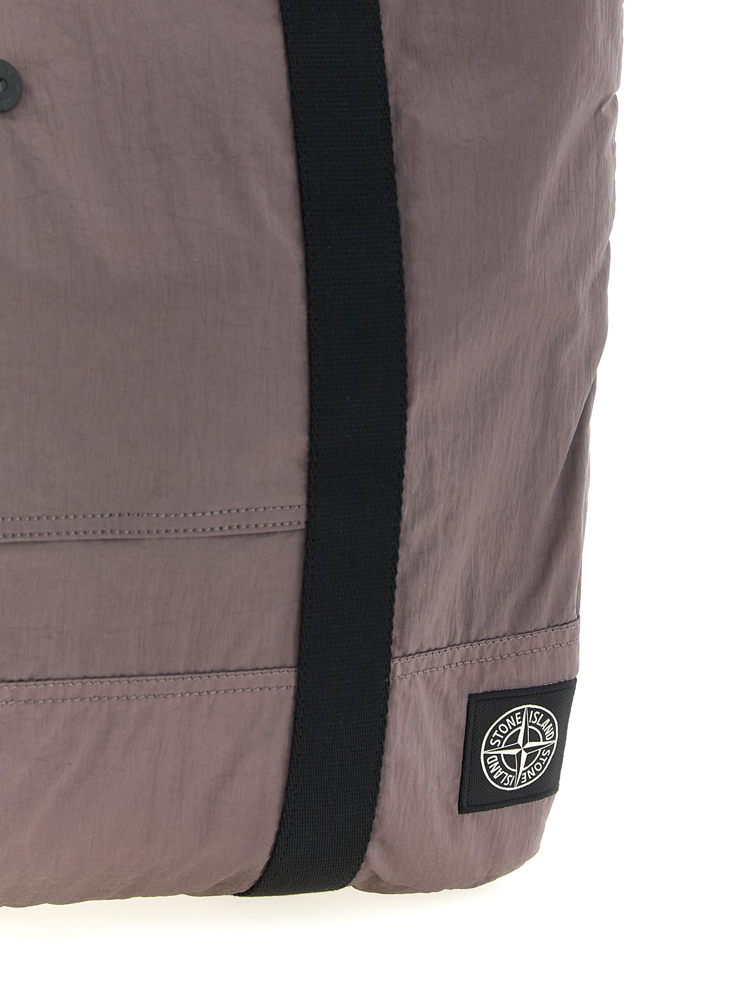 Stone Island Purple Polyamide Tote Bag