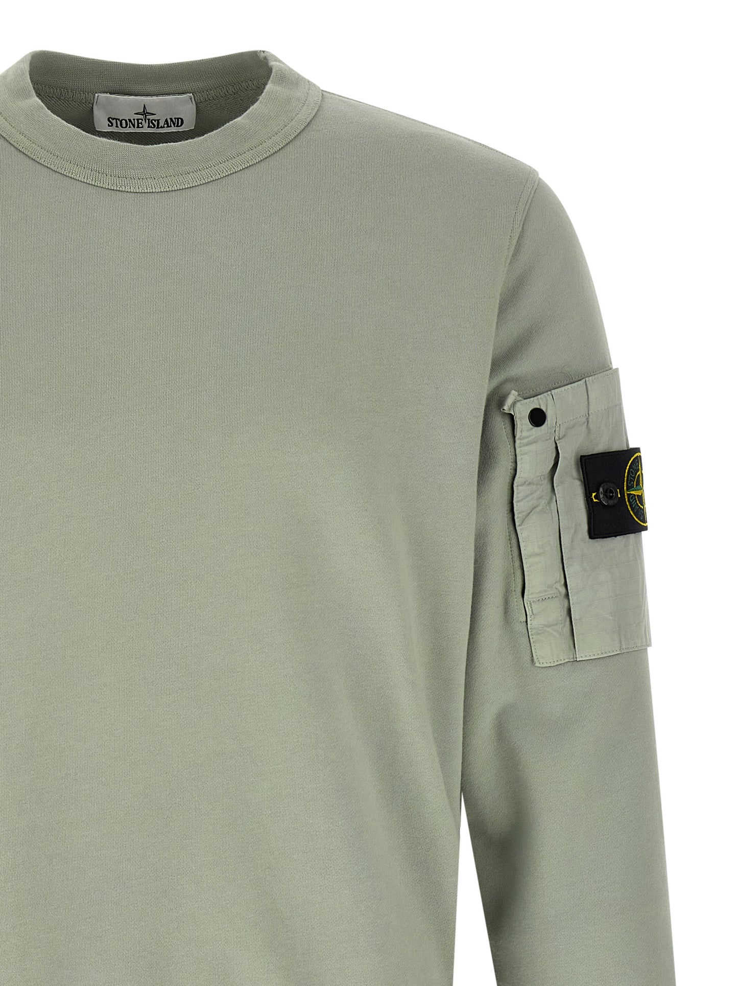 Stone Island Bicolor Cotton Sweatshirt