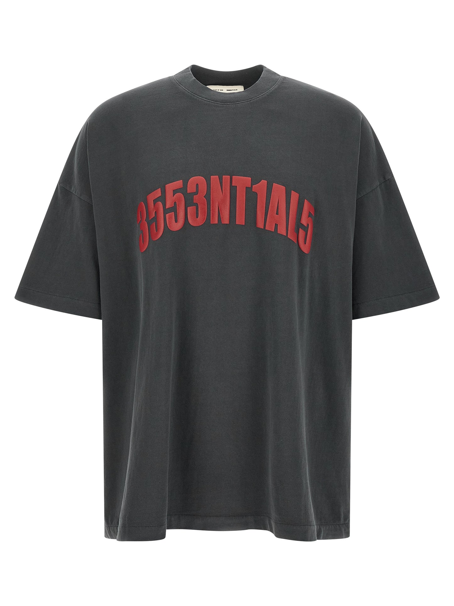 FEAR OF GOD ESSENTIAL Gray Cotton T-Shirt