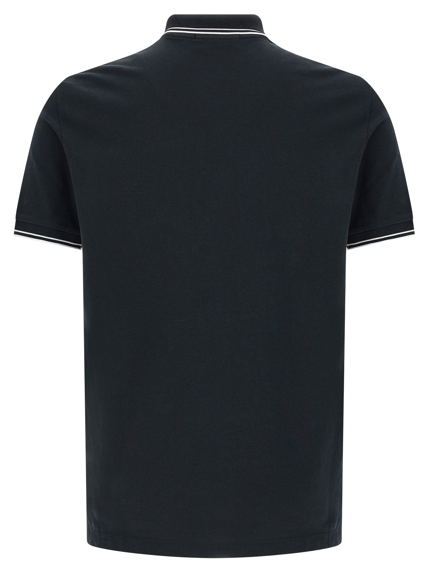 Stone Island Blue Cotton Polo Shirt