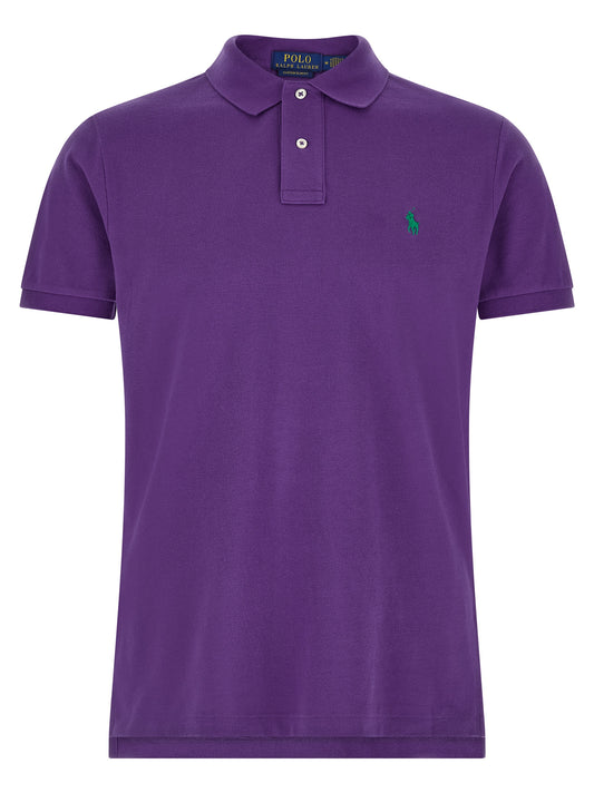 Polo Ralph Lauren Poloshirt aus violetter Baumwolle
