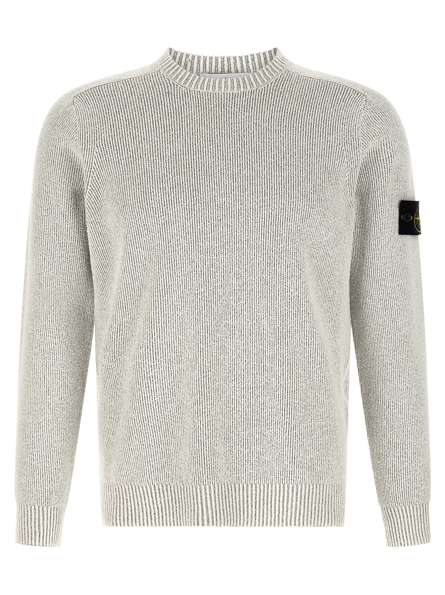 Stone Island Gray Cotton Cardigan