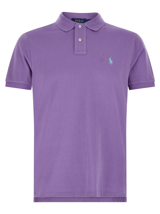 Polo Ralph Lauren Poloshirt aus violetter Baumwolle