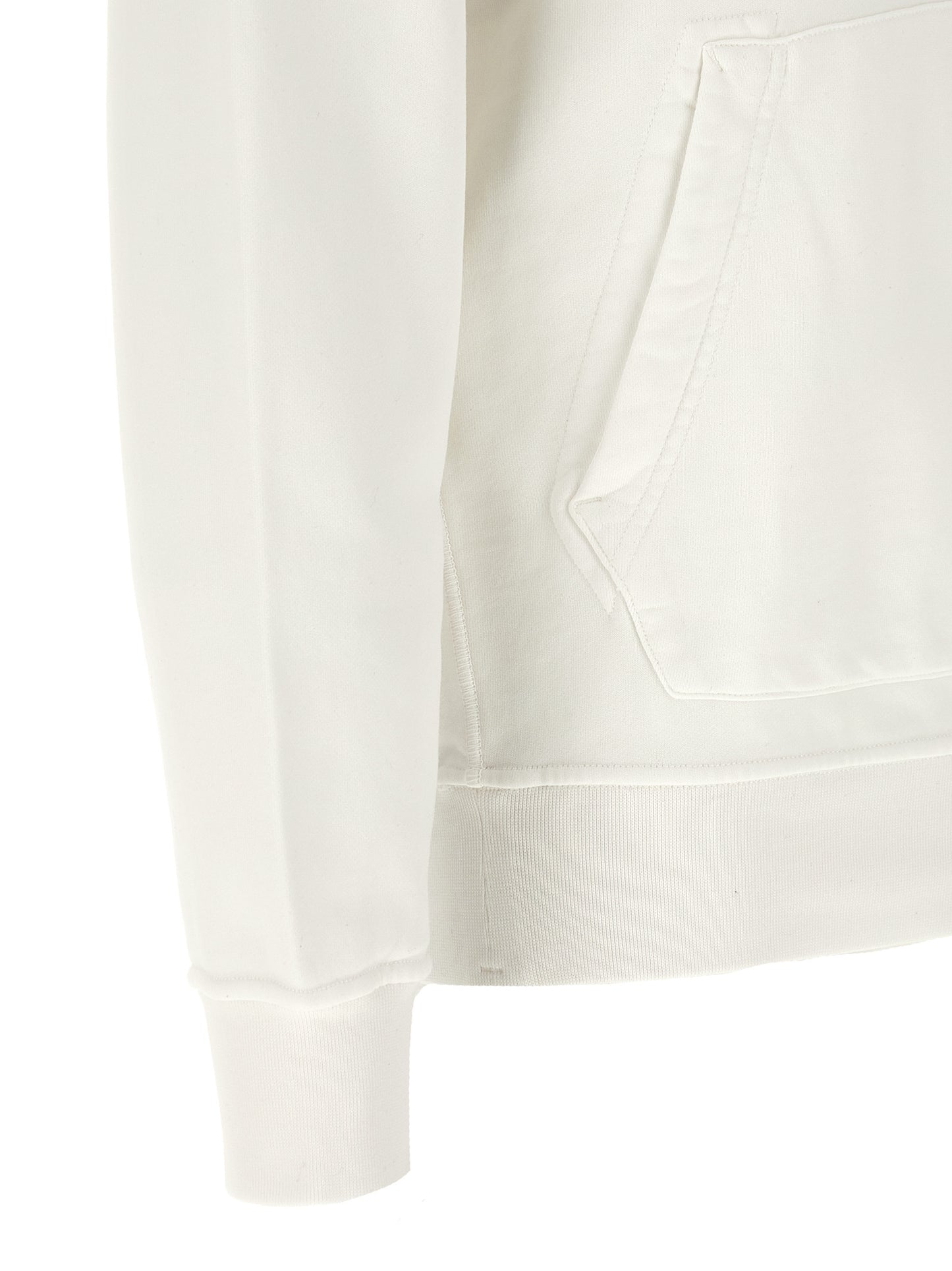 Stone Island White Cotton Sweatshirt