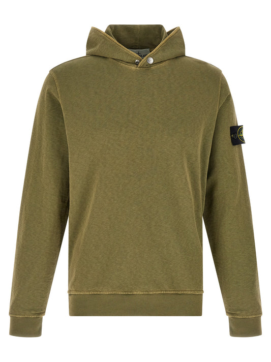 Stone Island Bicolor Cotton Sweatshirt