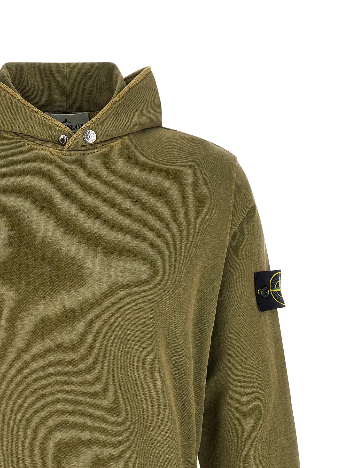 Stone Island Bicolor Cotton Sweatshirt