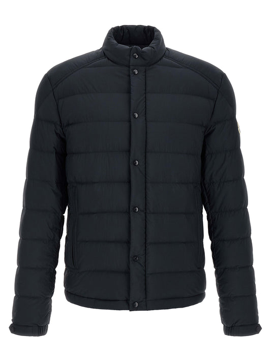 Moncler Blue Polyamide Full-Length Jacket