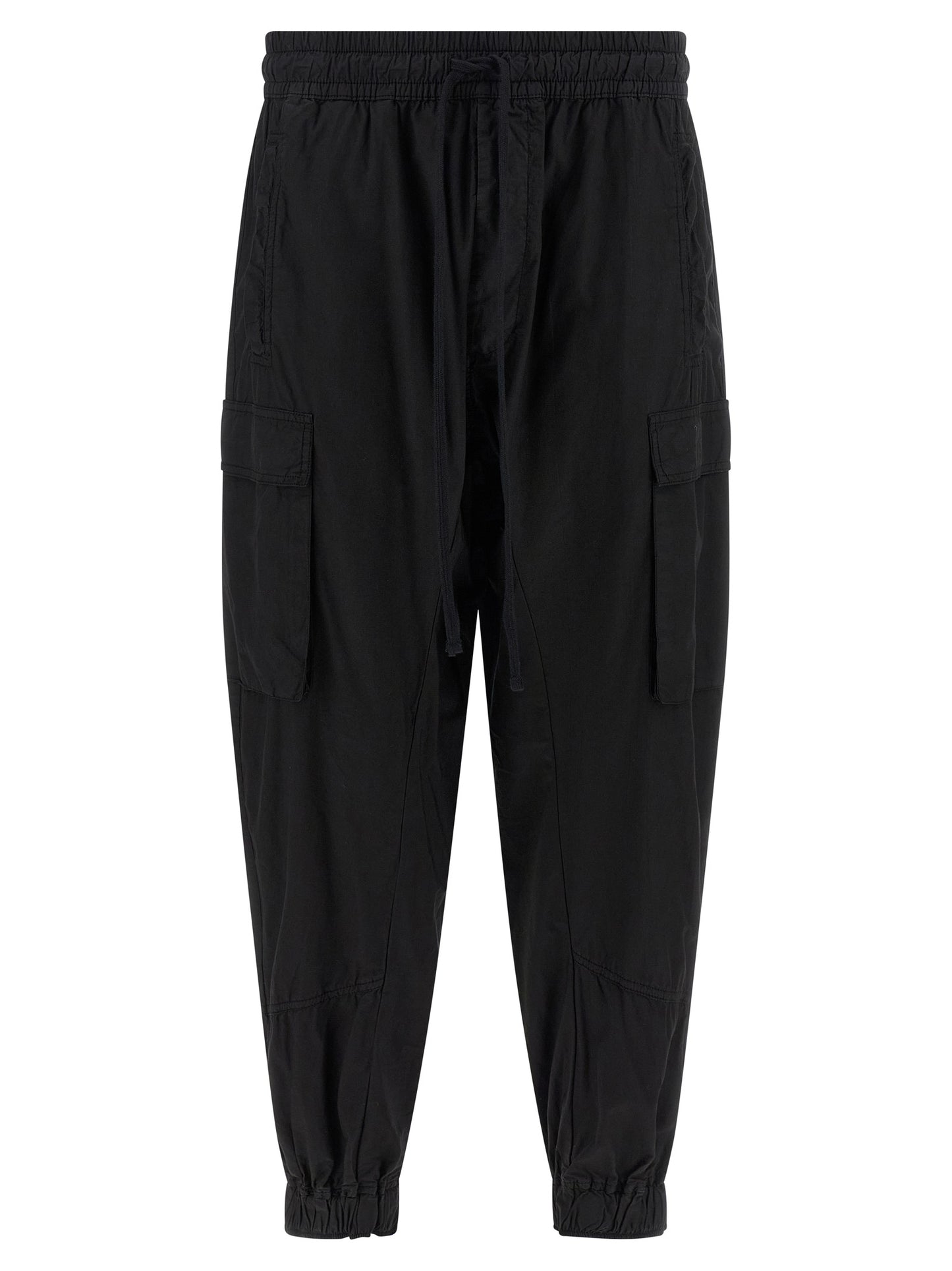 Thom Krom Black Organic Cotton Cargo Pants