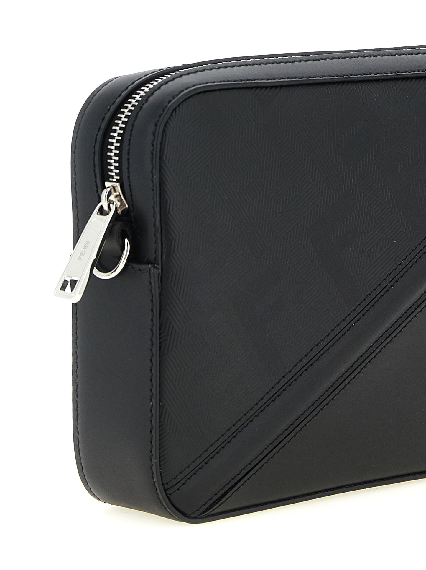 Fendi Black Viscose Shoulder Bag