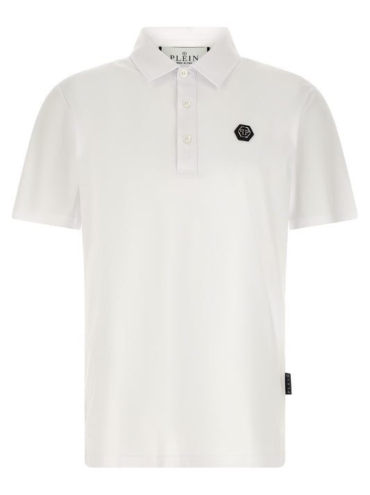 Philipp Plein White Cotton Polo Shirt