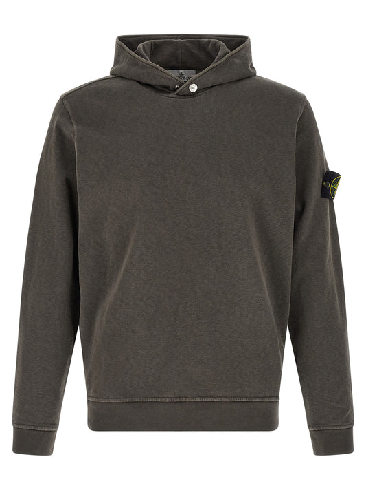 Stone Island Brown Cotton Sweatshirt
