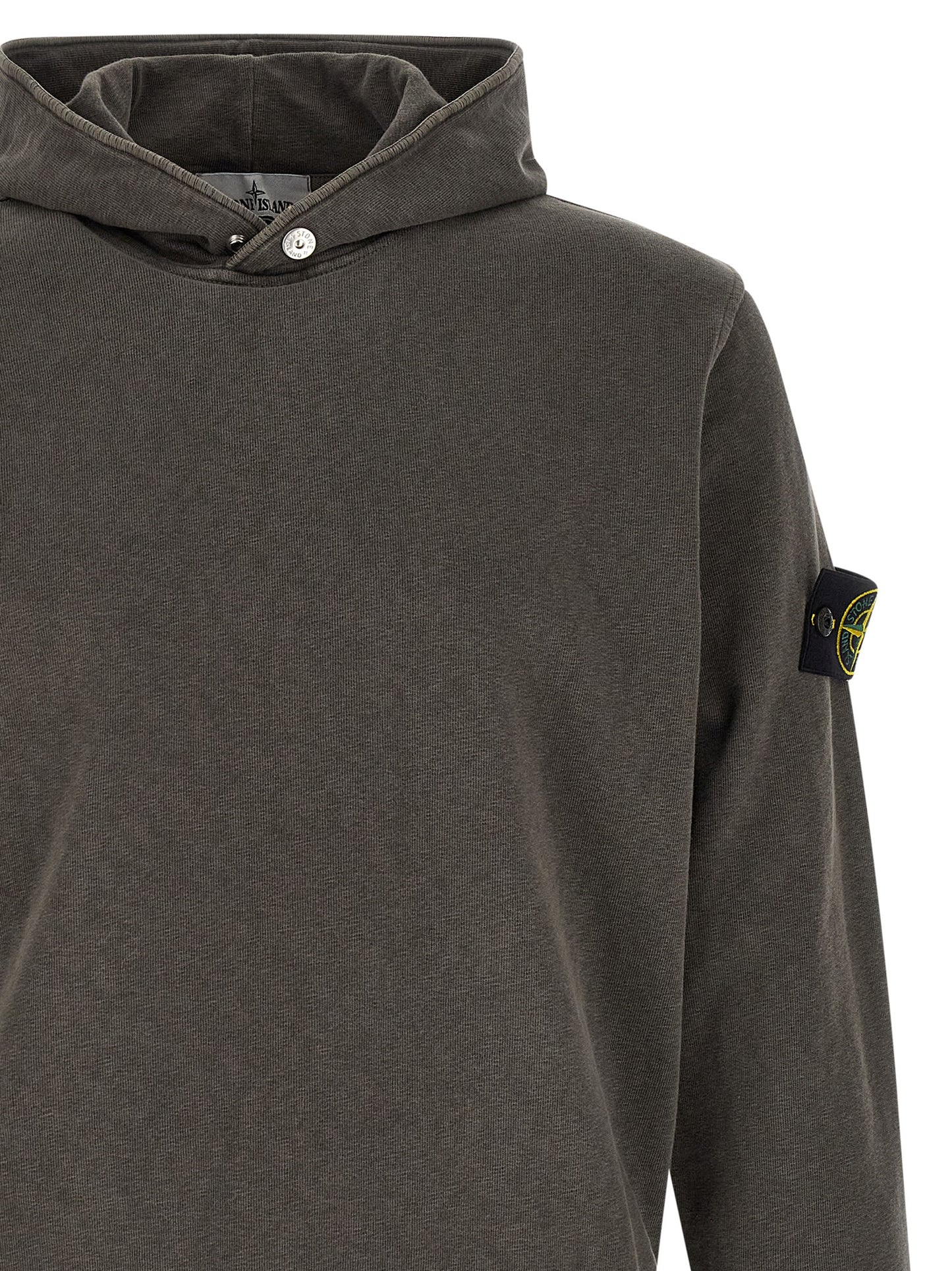 Stone Island Brown Cotton Sweatshirt