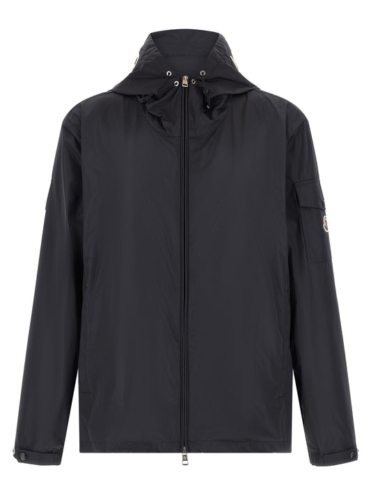 Moncler Blue Polyester Shell Jacket
