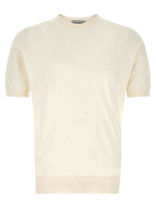 JOHN SMEDLEY White Cotton T-Shirt