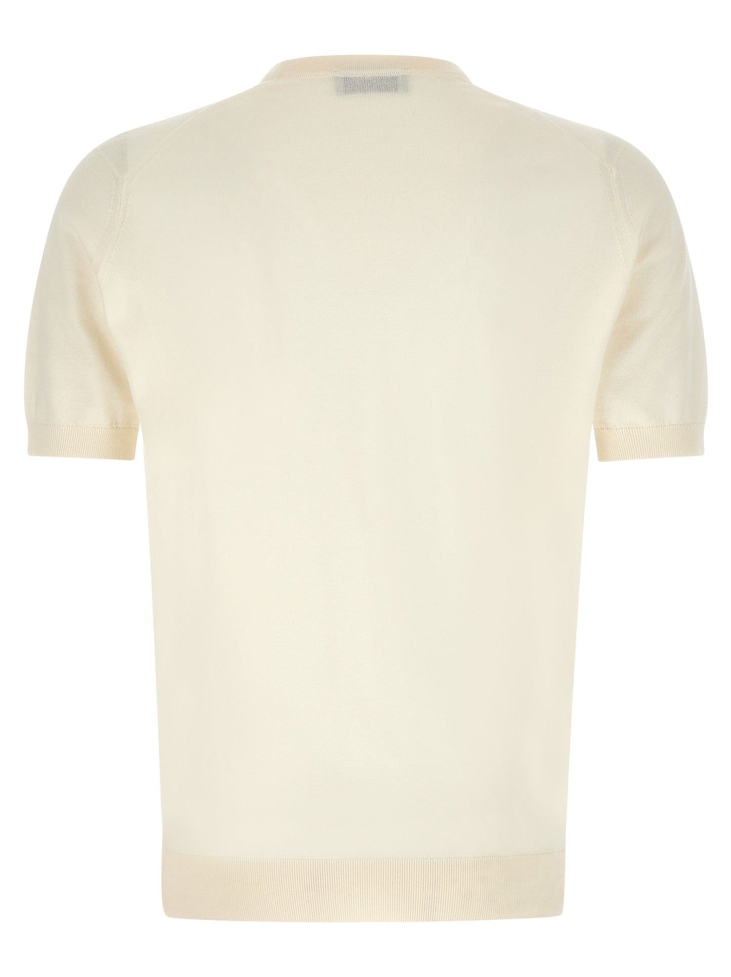 JOHN SMEDLEY White Cotton T-Shirt
