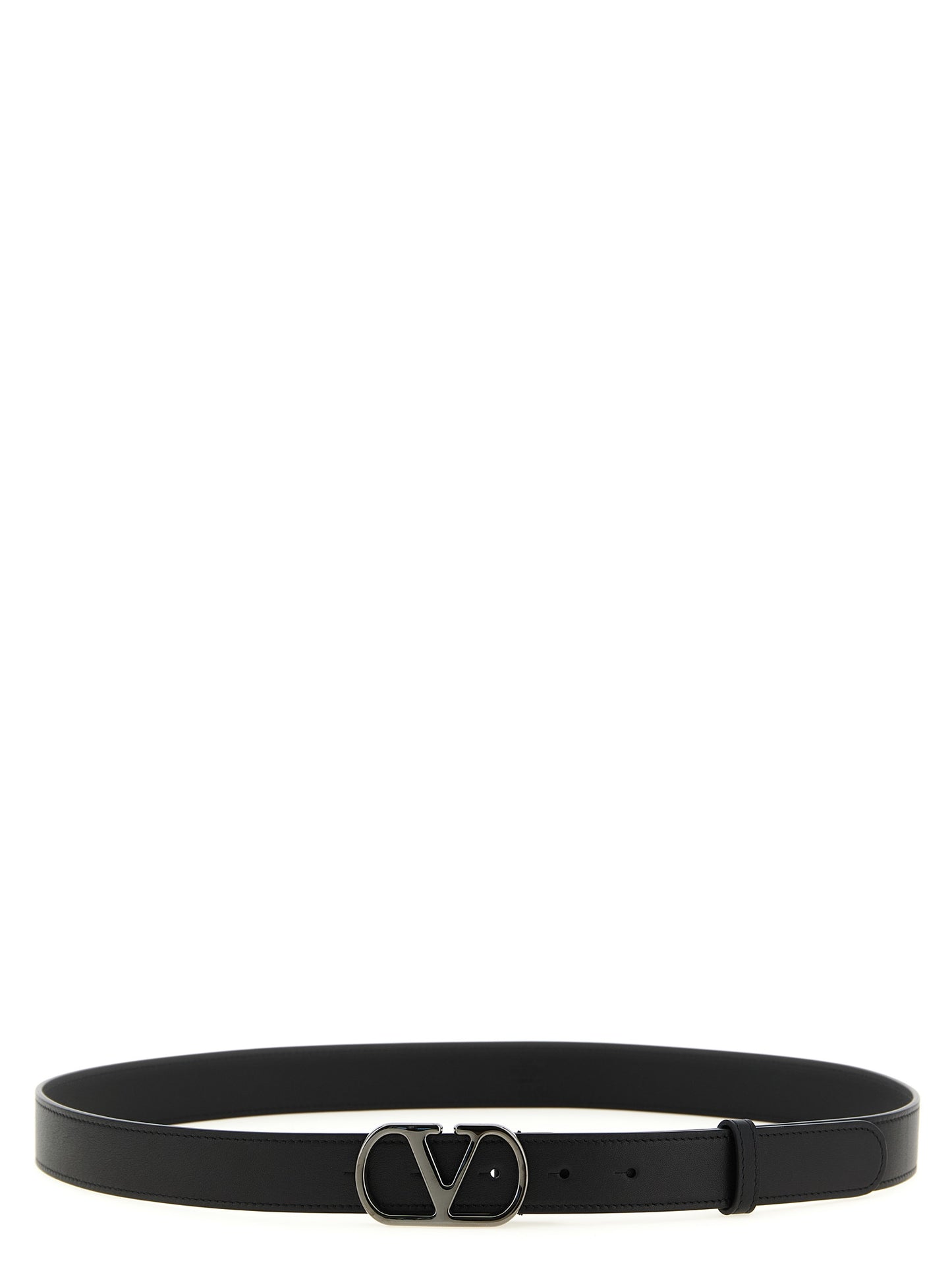 Valentino Garavani Black Calfskin Regular Belt