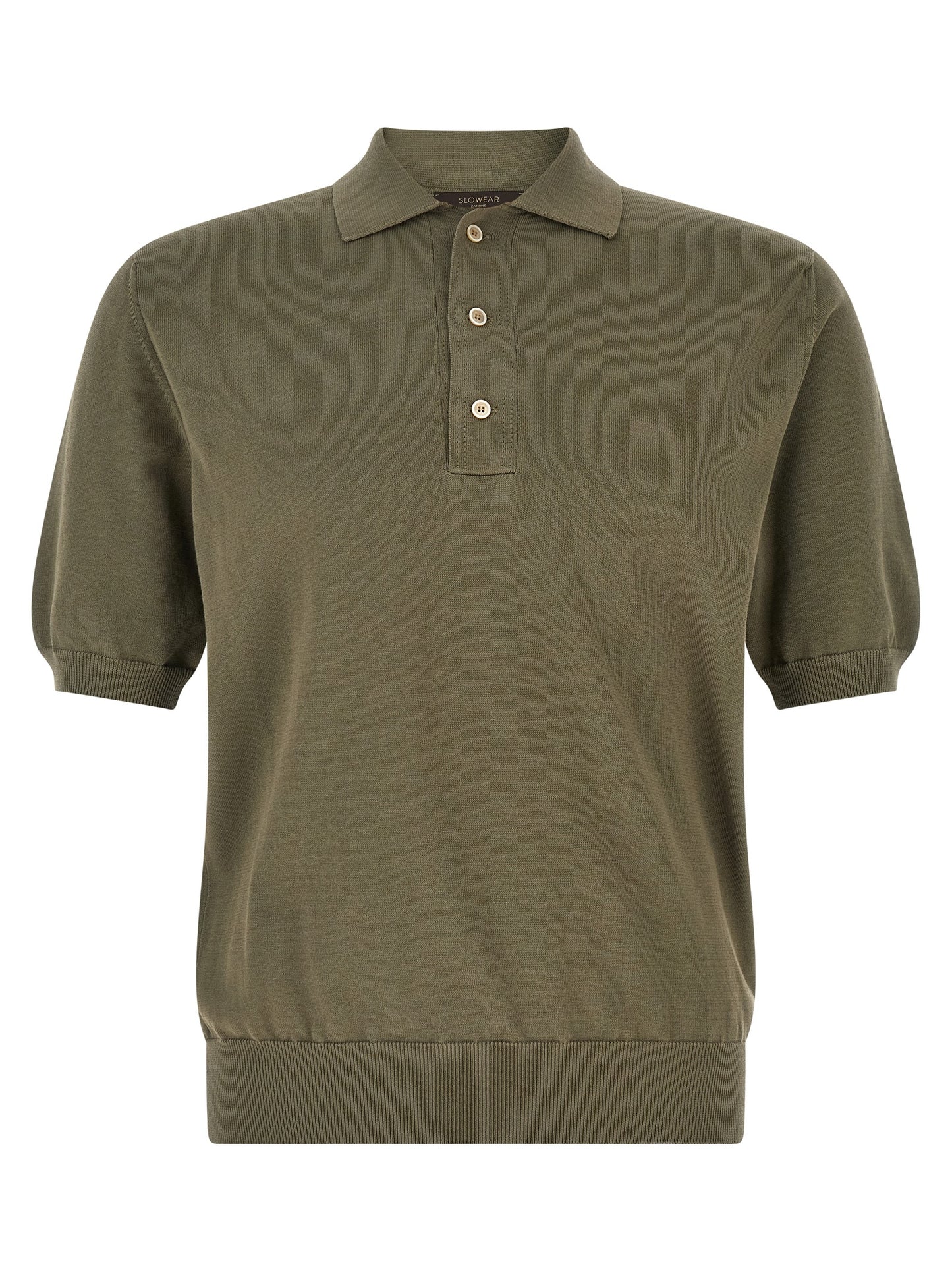 ZANONE Bicolor Cotton Polo Shirt