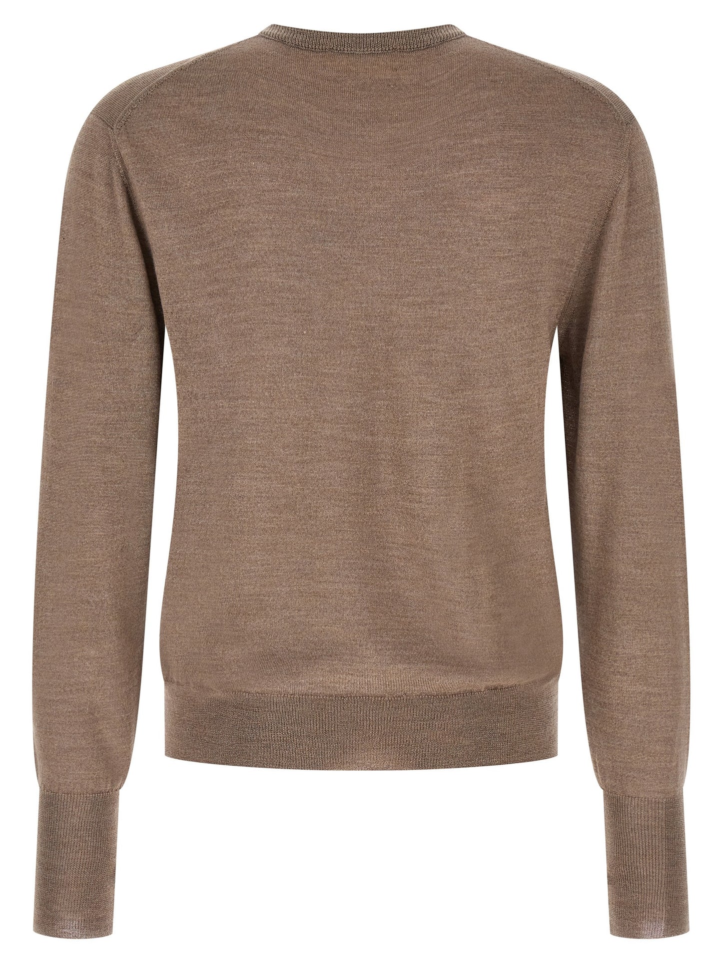 MA'RY'YA Gray Virgin Wool Cardigan