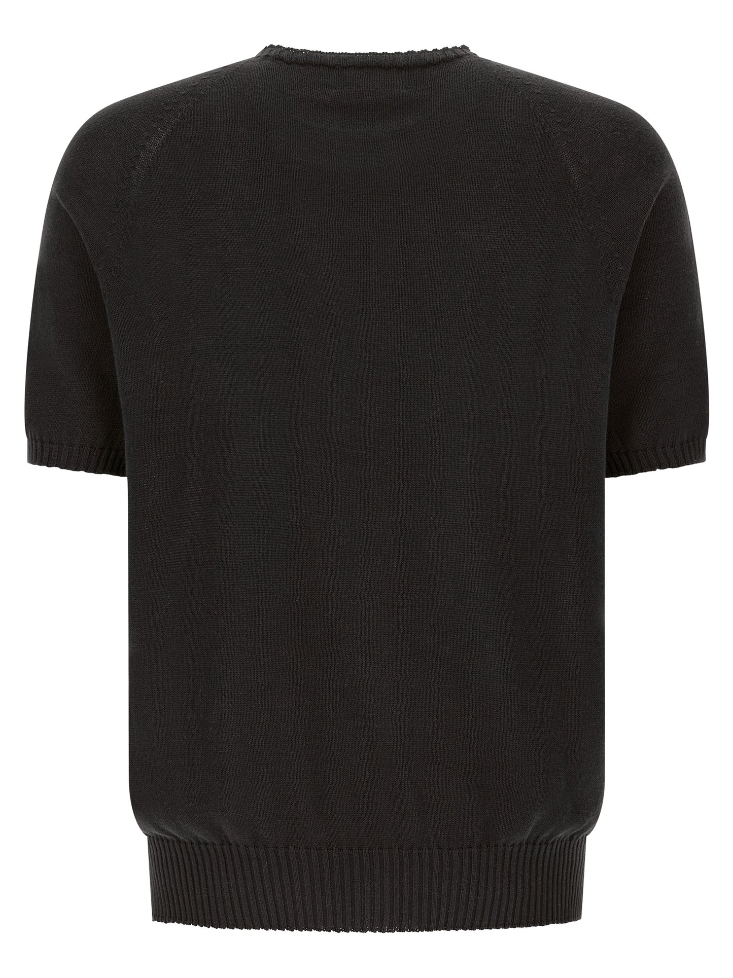 MA'RY'YA Black Cotton Cardigan