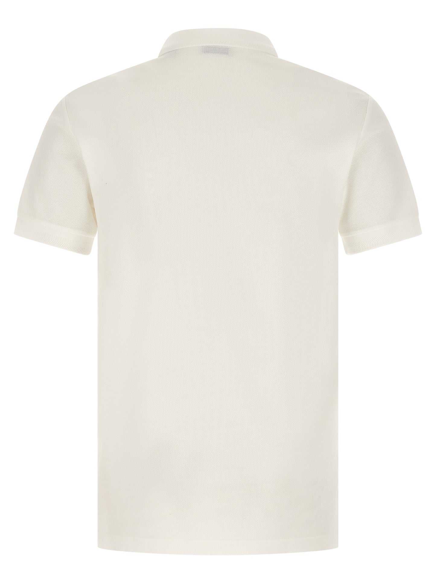 Burberry White Cotton Polo Shirt
