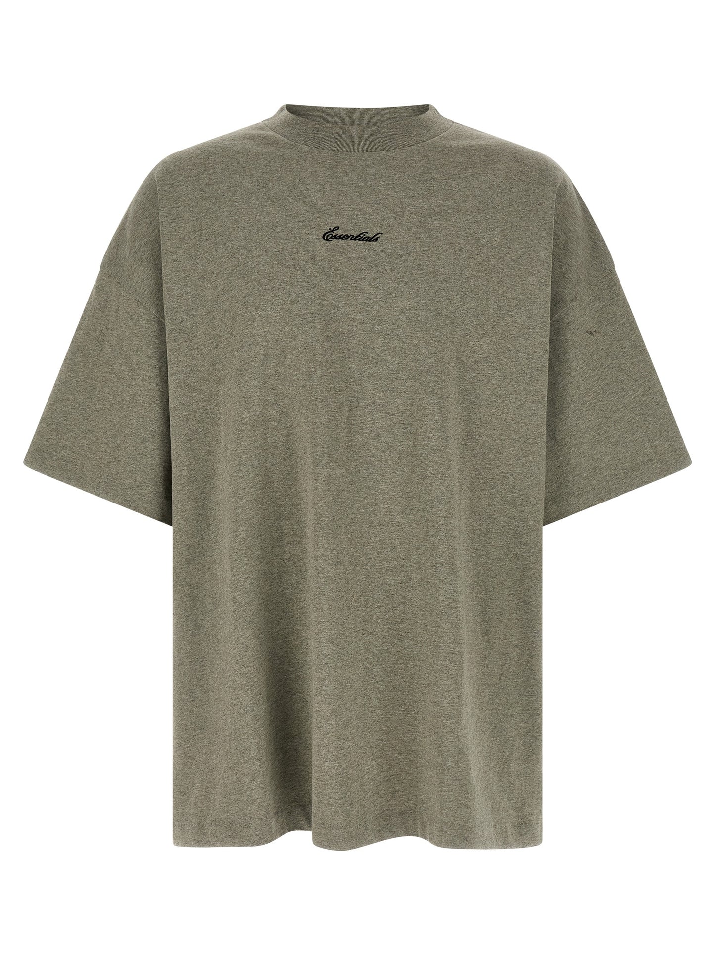 FEAR OF GOD ESSENTIAL Gray Cotton T-Shirt