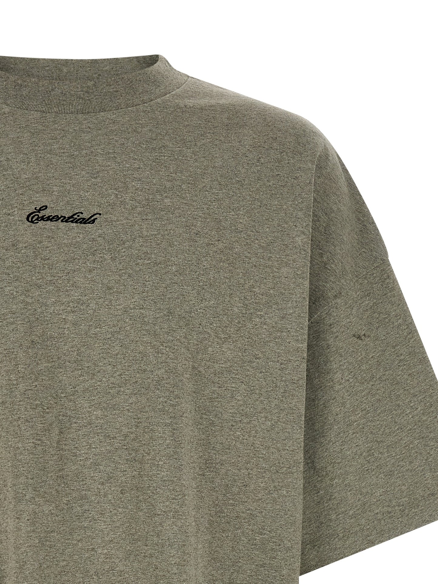 FEAR OF GOD ESSENTIAL Gray Cotton T-Shirt