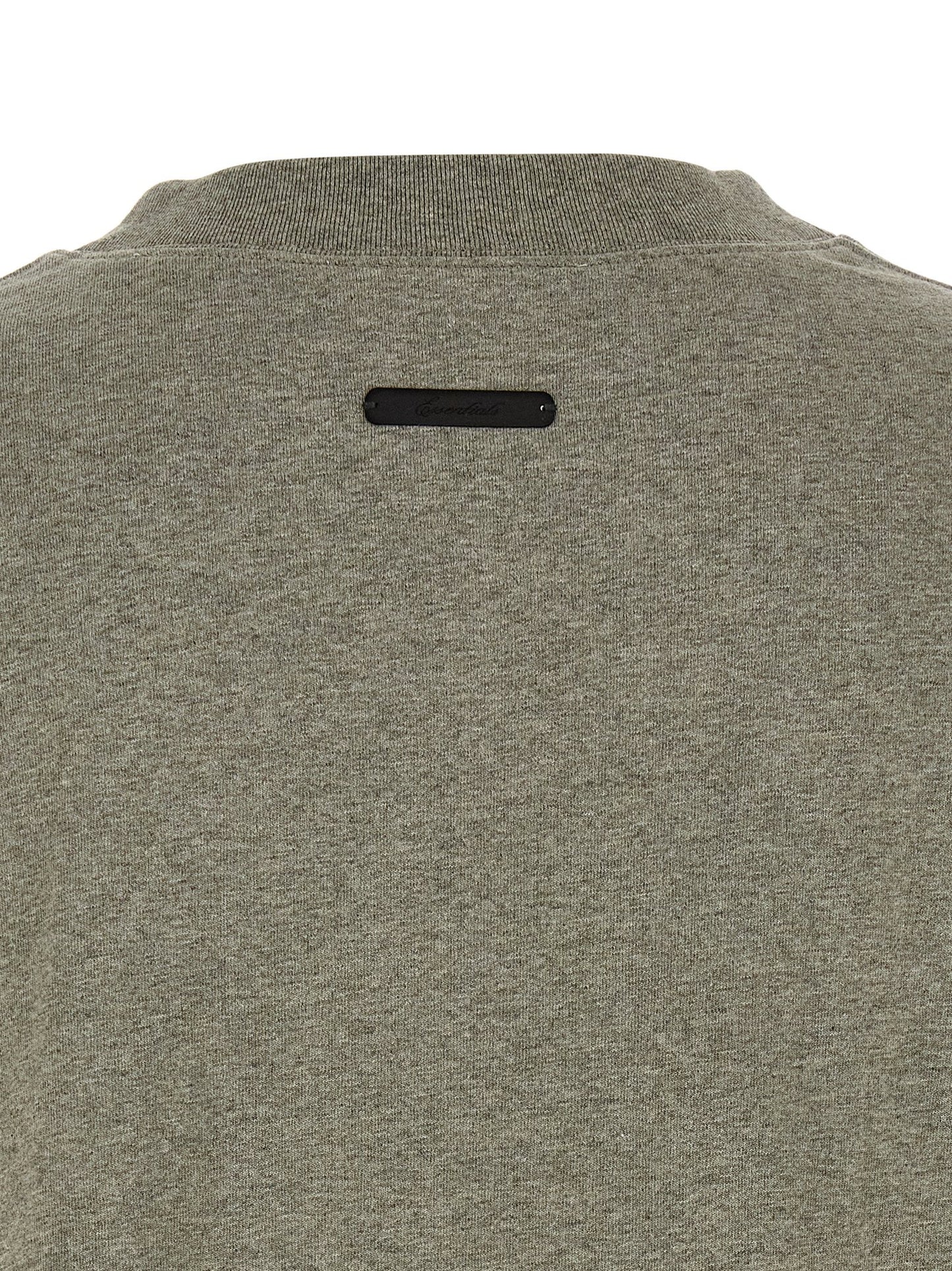 FEAR OF GOD ESSENTIAL Gray Cotton T-Shirt