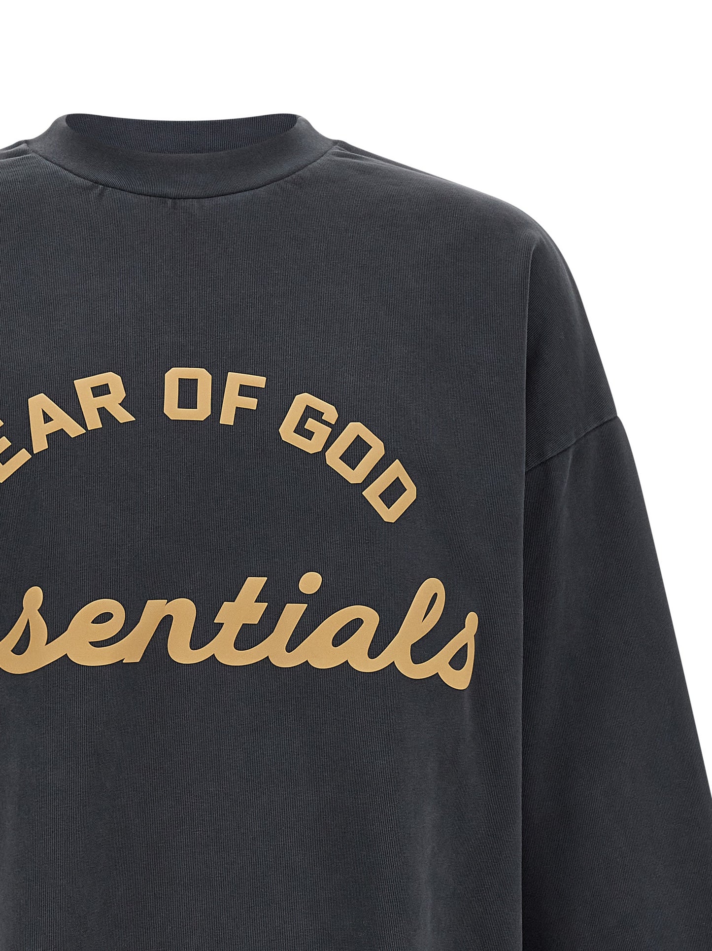FEAR OF GOD ESSENTIAL Gray Cotton Sweatshirt