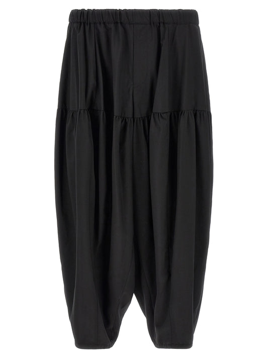 Comme Des Garçons Black Polyester Casual Pants