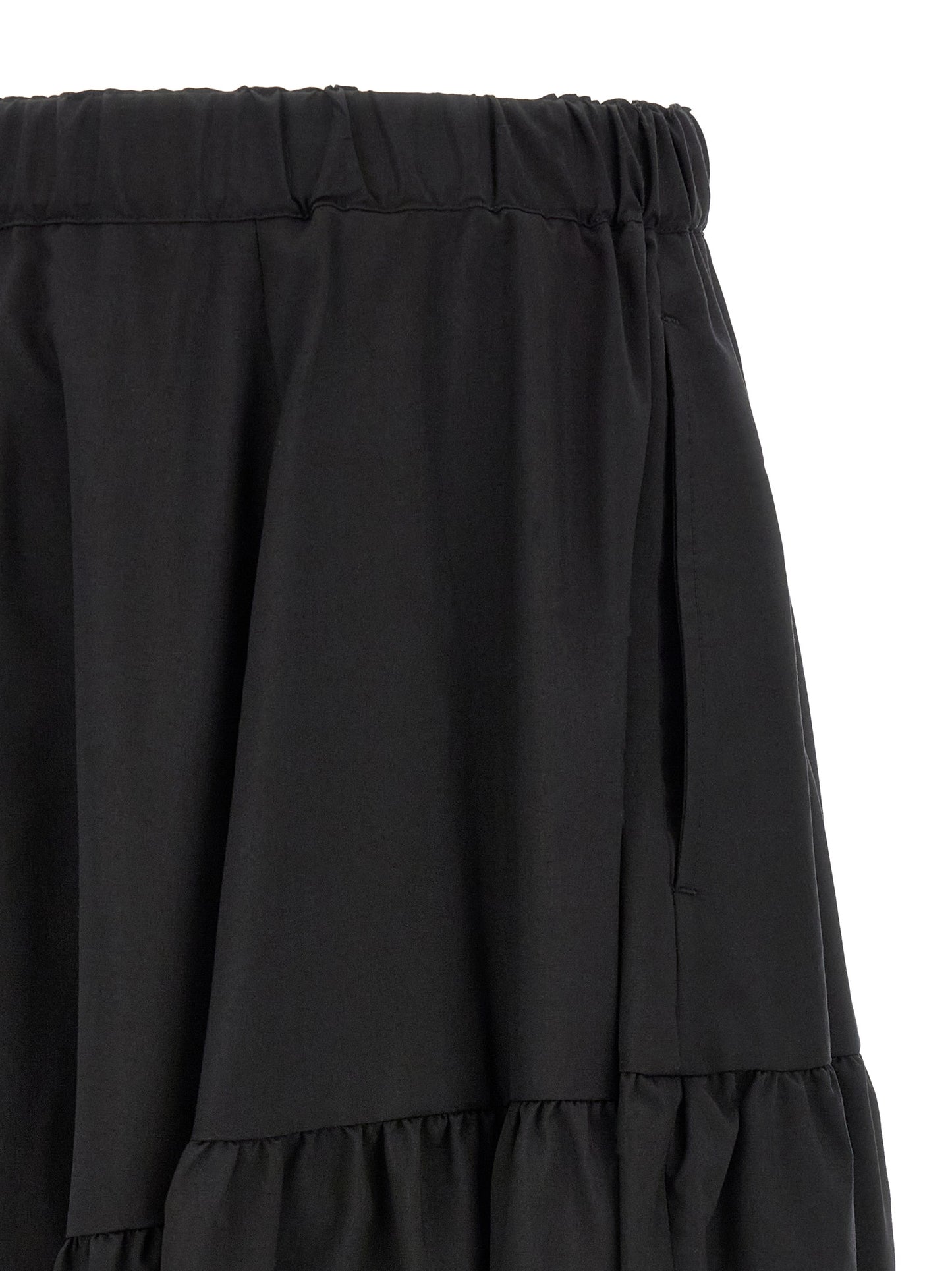 Comme Des Garçons Black Polyester Casual Pants