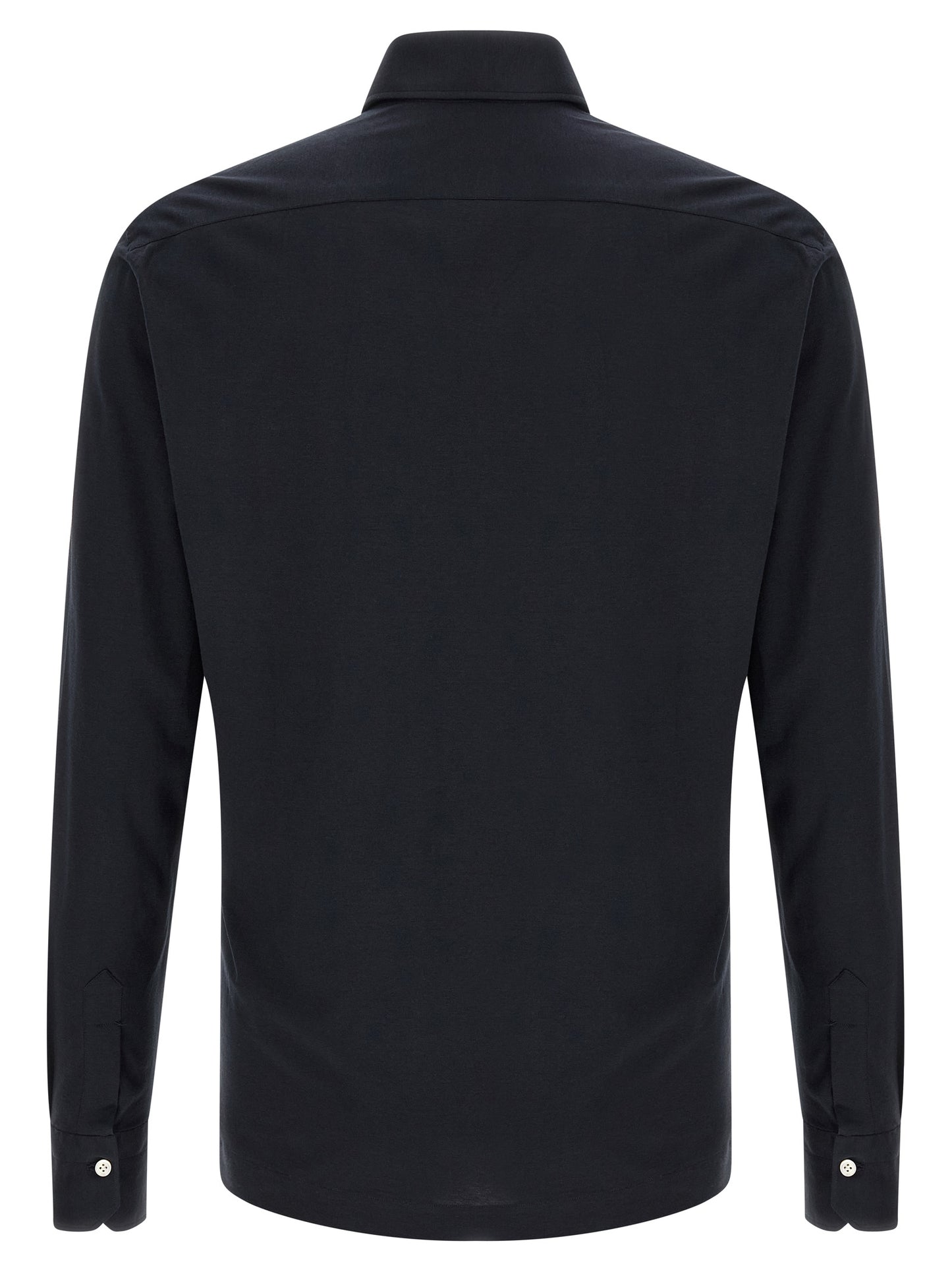 Kiton Blue Cotton Polo Shirt