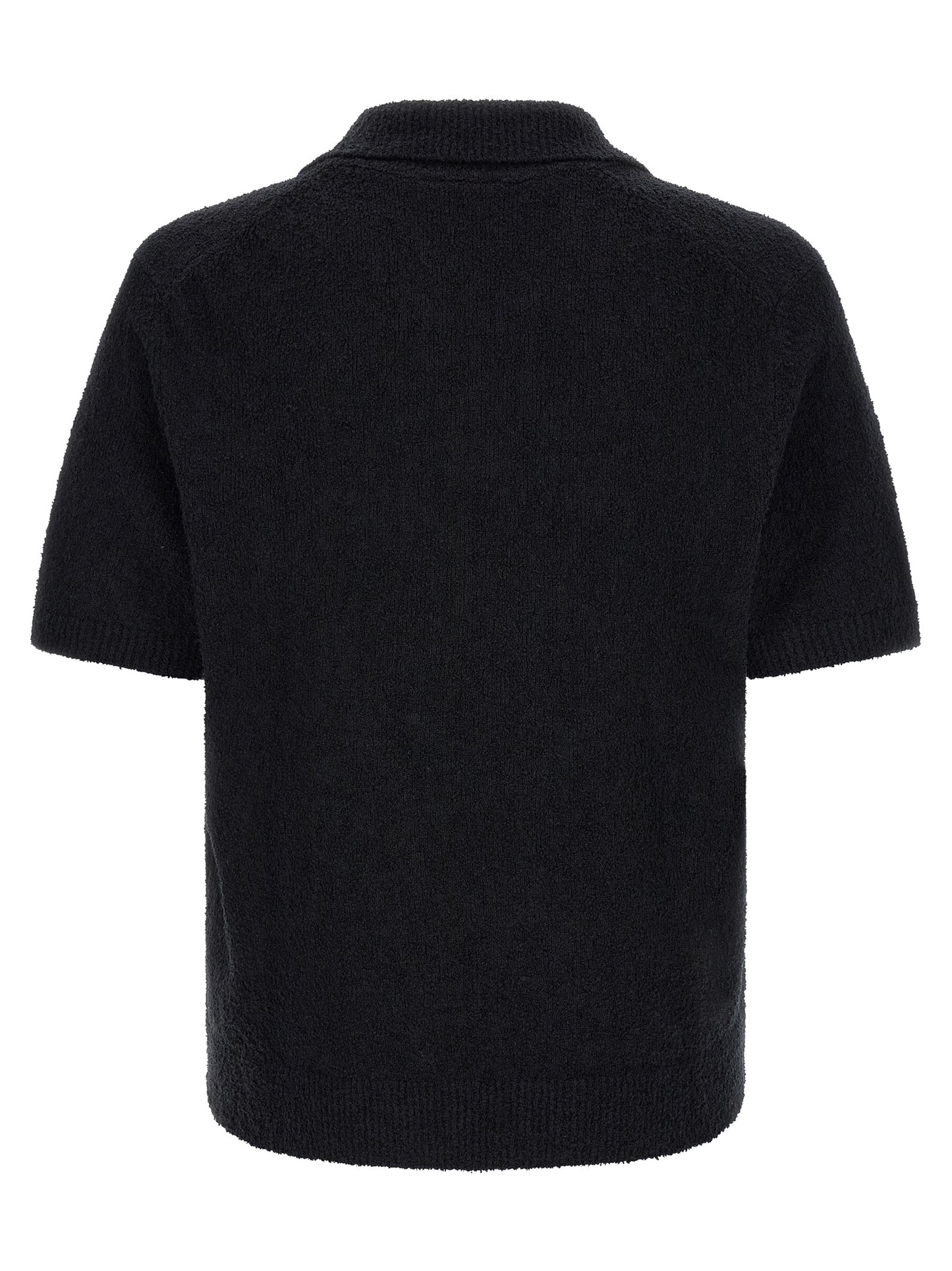Lacoste Black Cotton Polo Shirt