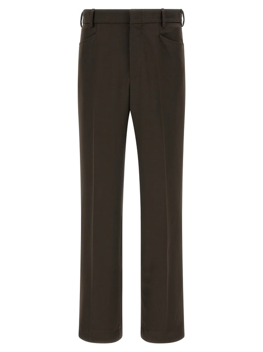 SECOND/LAYER Brown Polyester Casual Pants
