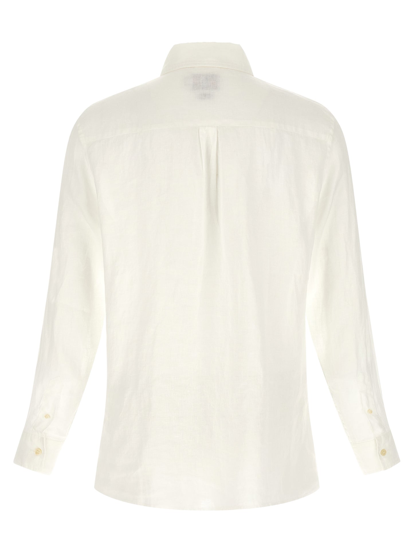 MC2 Saint Barth White Linen Polo Shirt