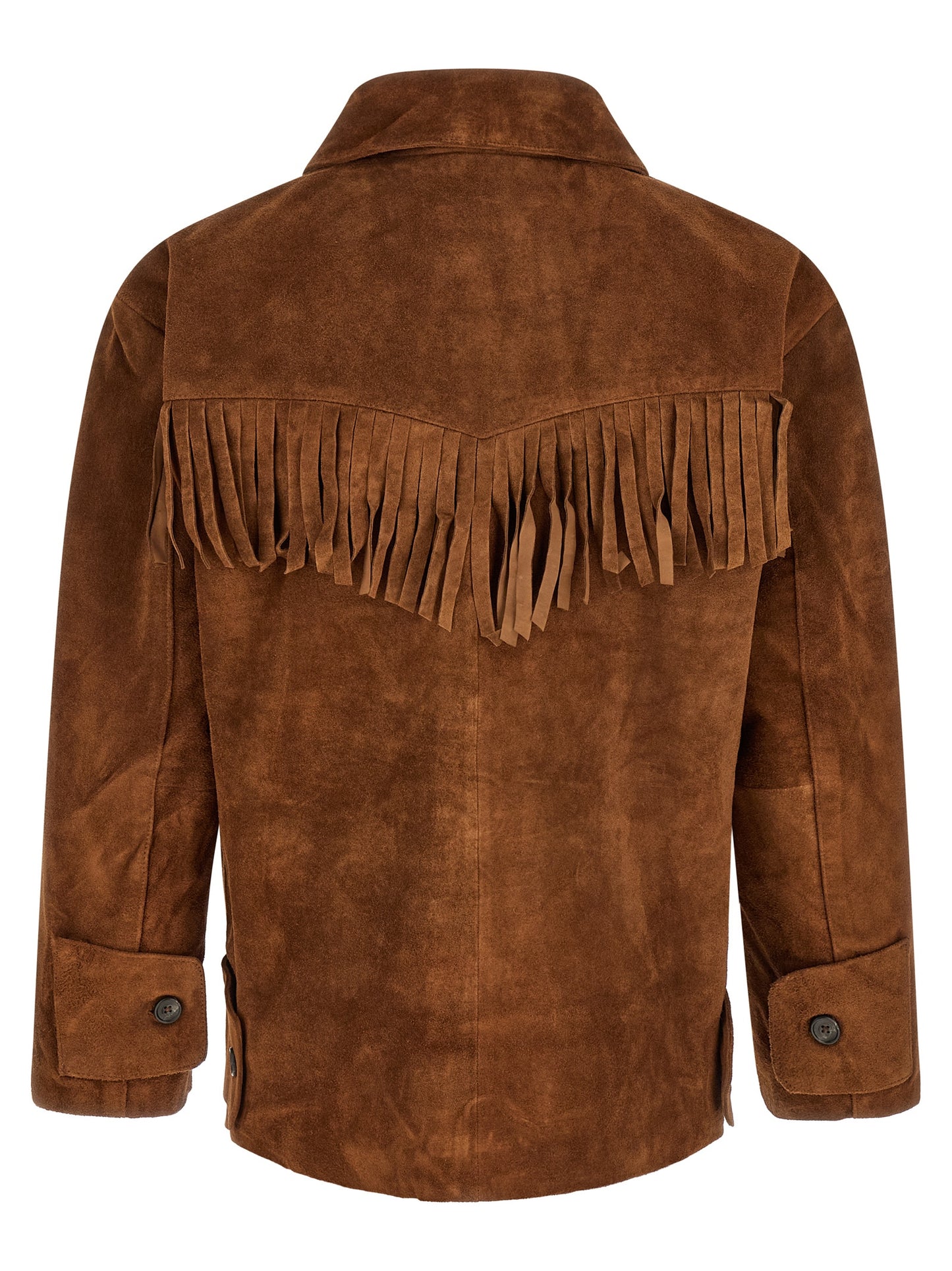 FOUND Brown Leather Leather Jacket