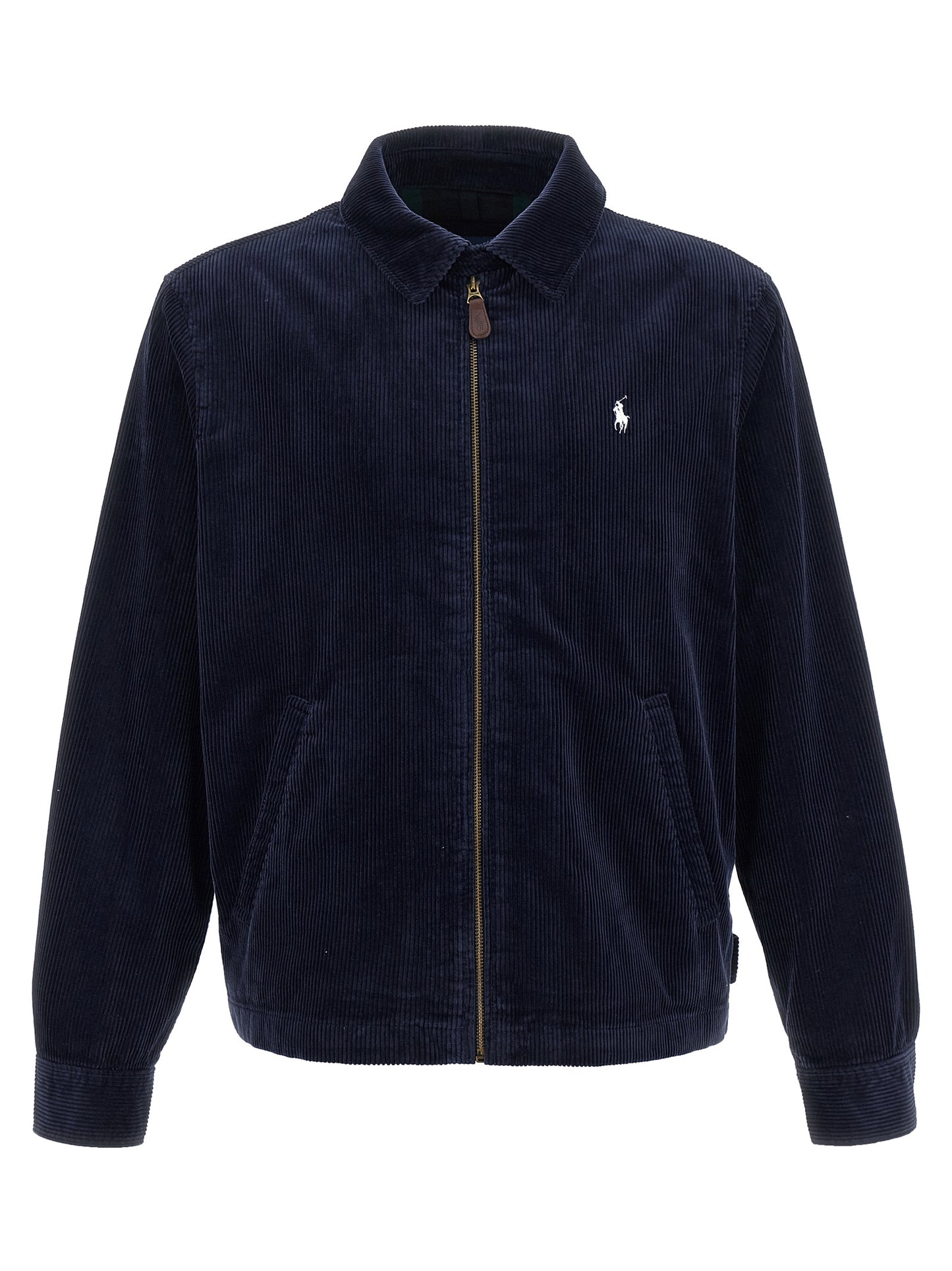Polo Ralph Lauren Blue Cotton Full-Length Jacket