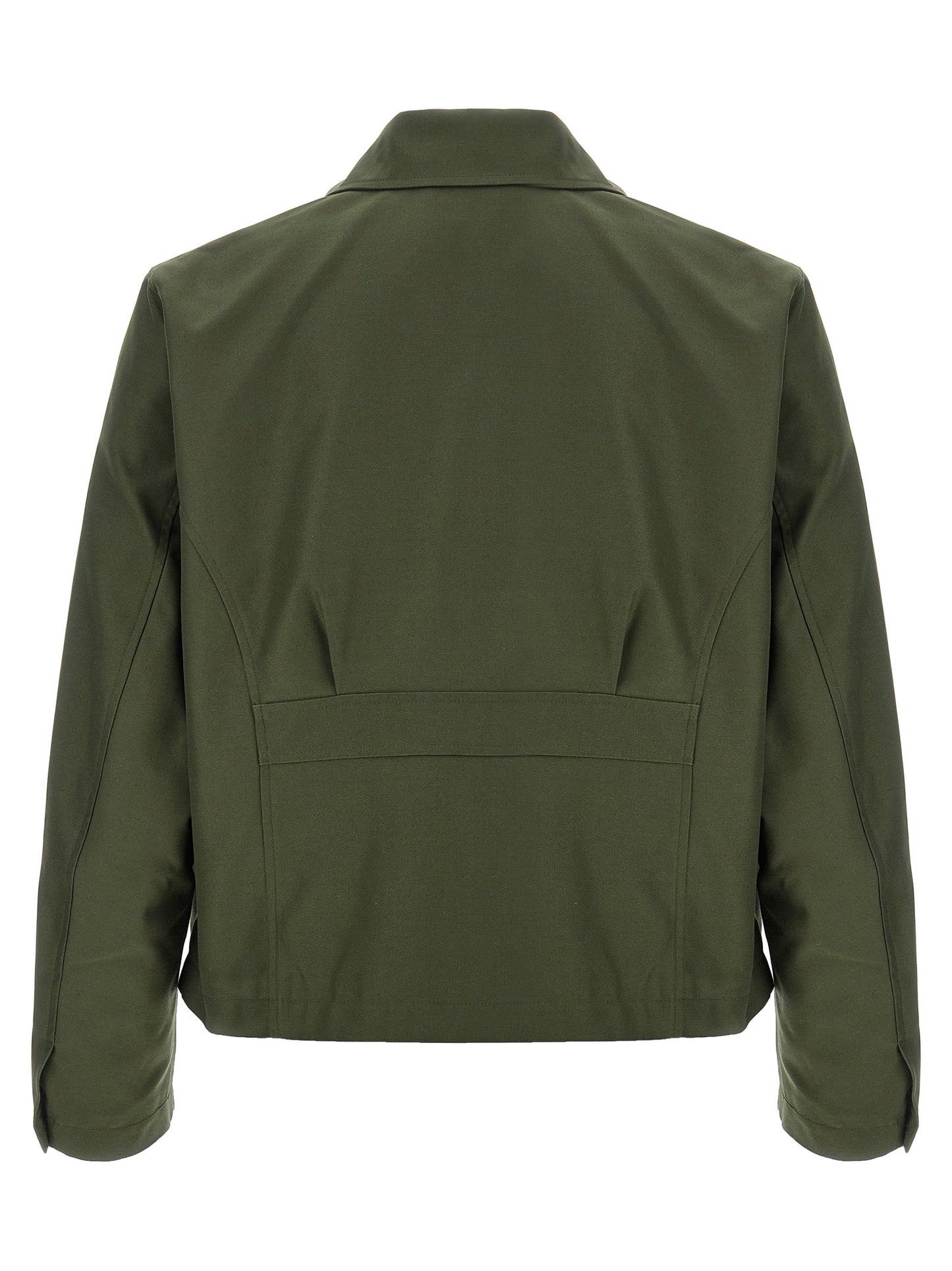 SECOND/LAYER Bicolor Polyester Full-Length Jacket