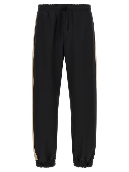 Valentino Garavani Black Polyester Athletic Pants