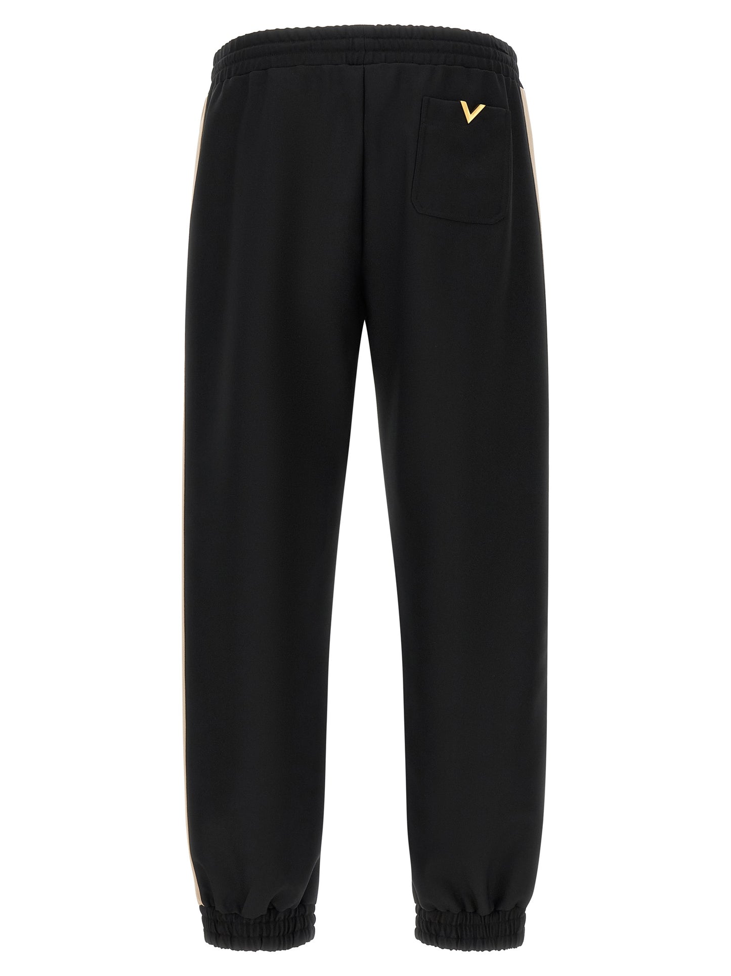 Valentino Garavani Black Polyester Athletic Pants