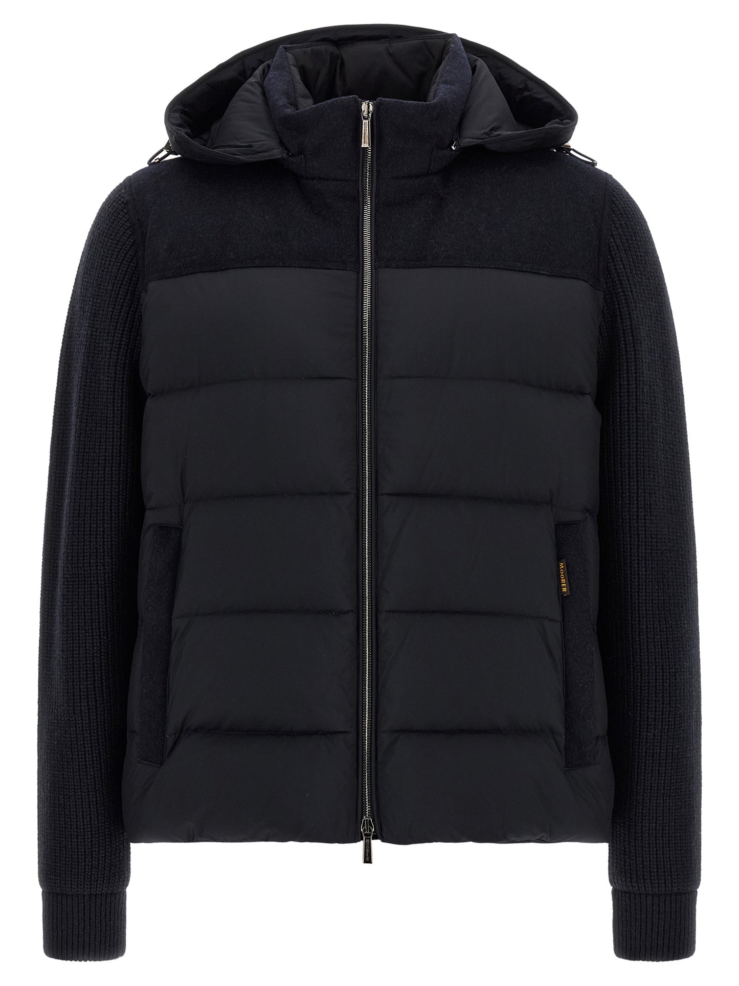 MooRER Blue Wool Full-Length Jacket