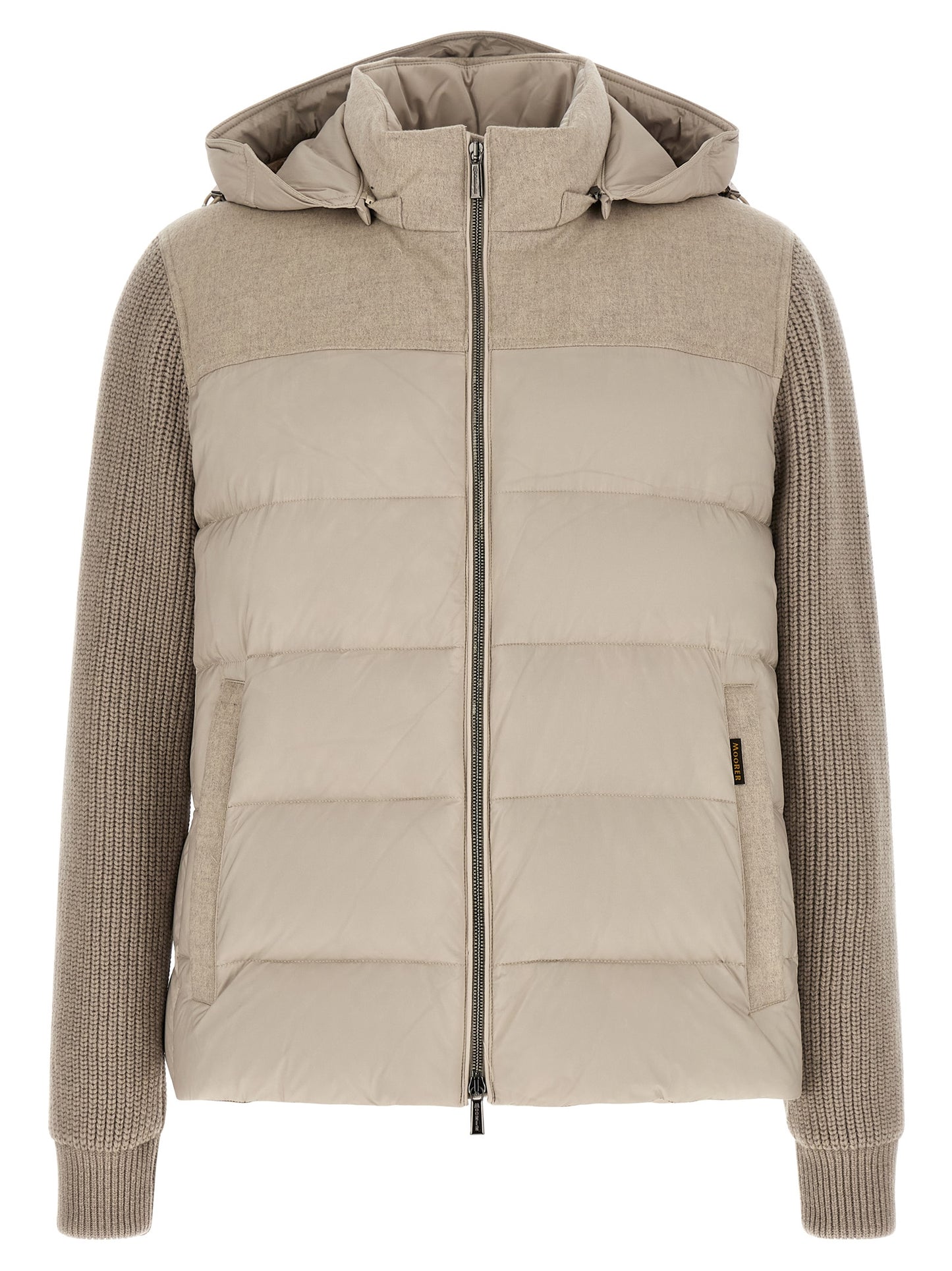 MooRER Beige Wool Full-Length Jacket