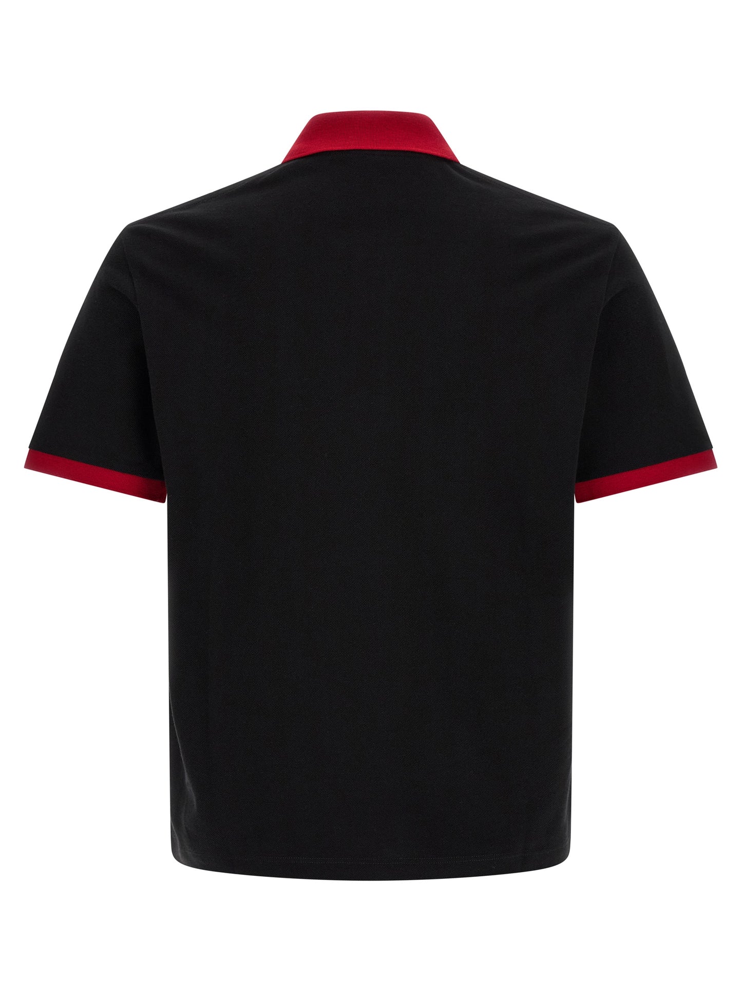 Versace Black Cotton Polo Shirt