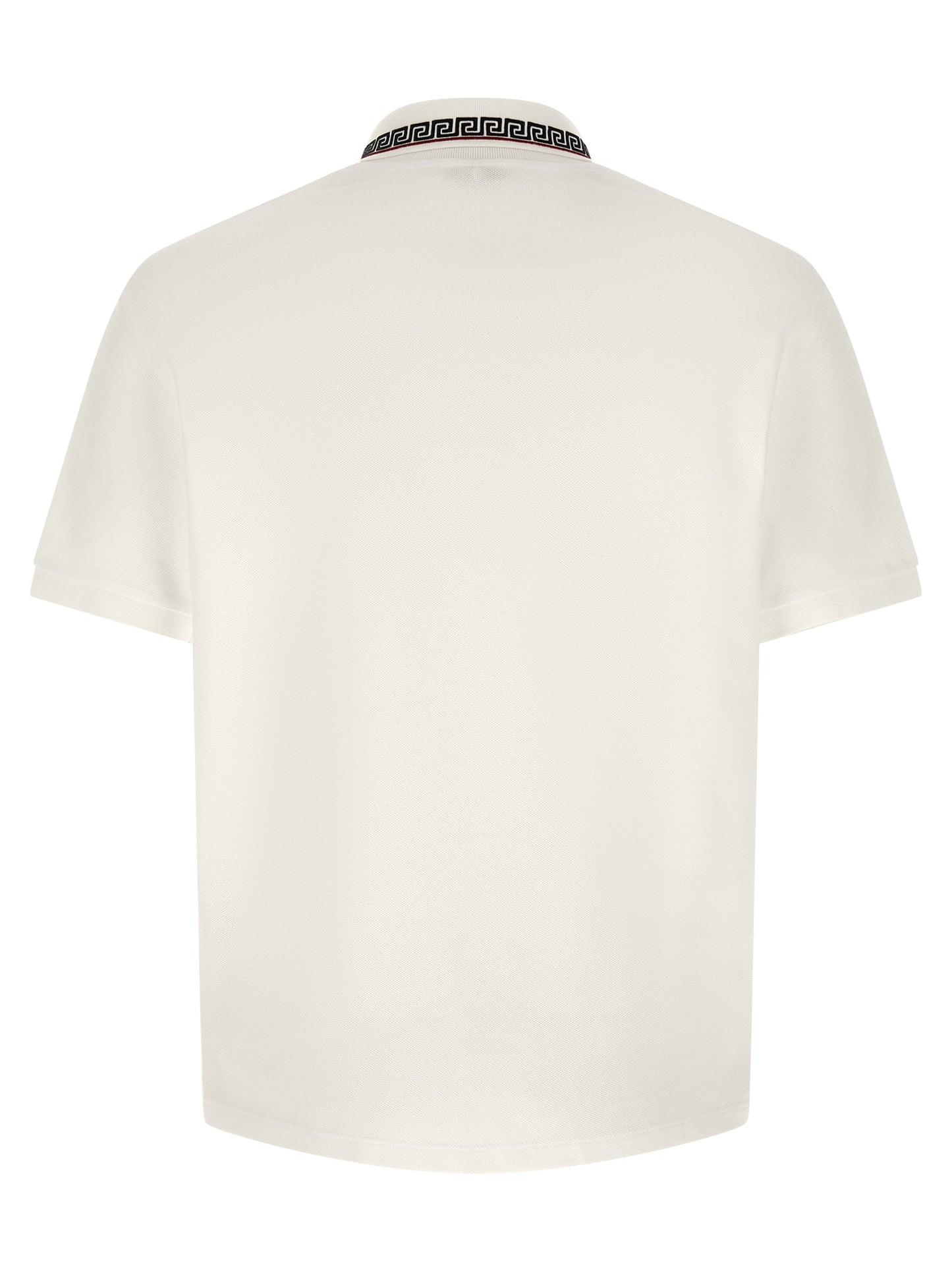 Versace White Cotton Polo Shirt