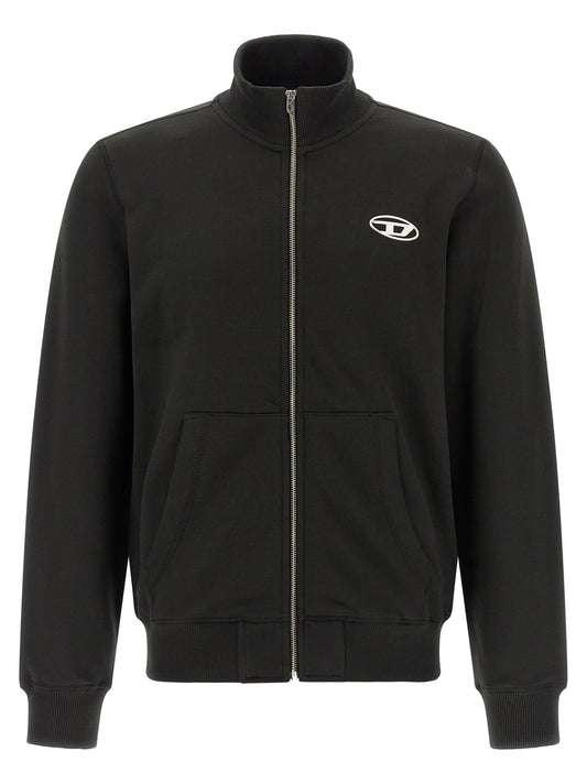 Diesel zwart katoenen sweatshirt