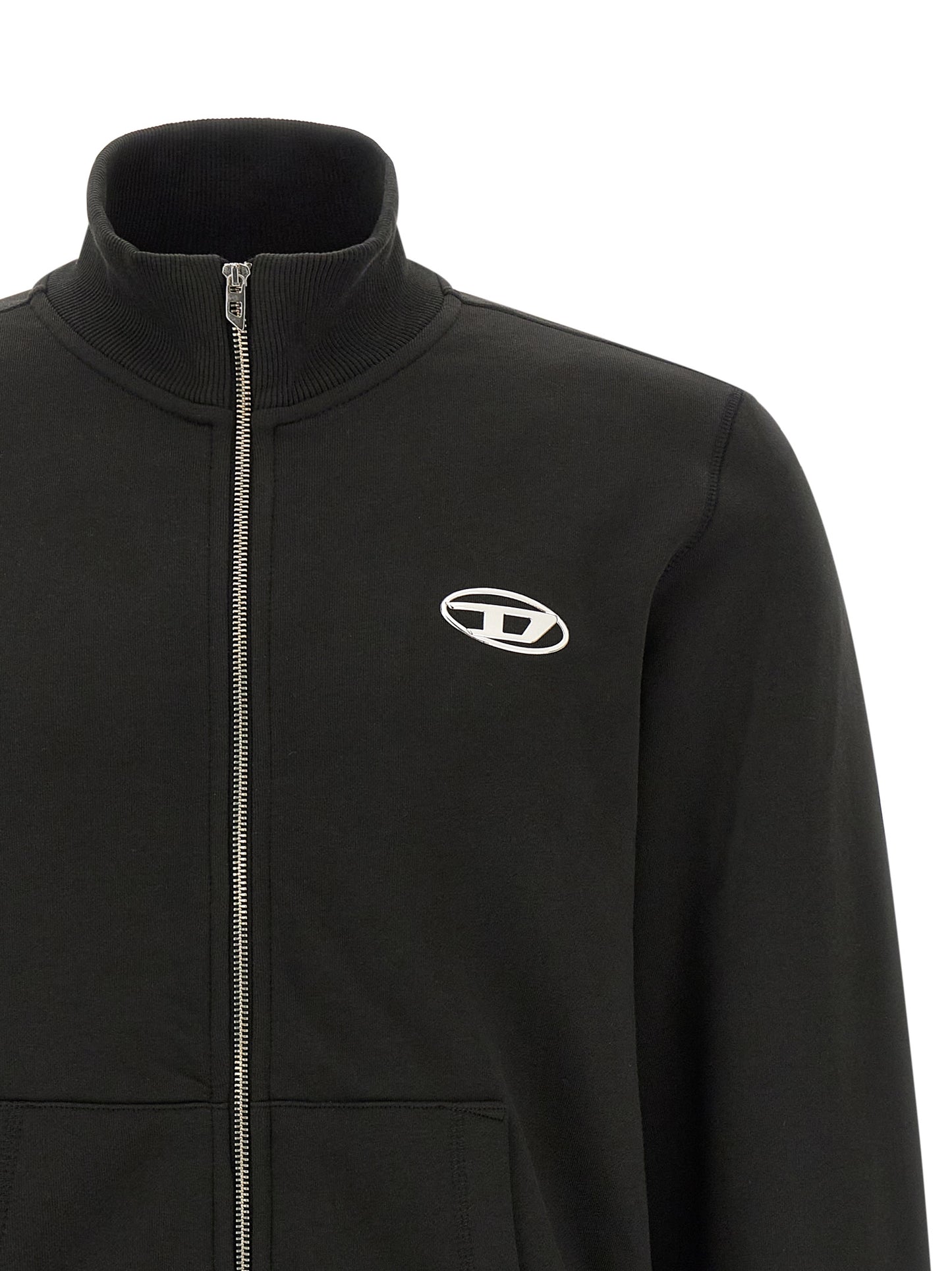 Diesel Black Cotton Sweatshirt