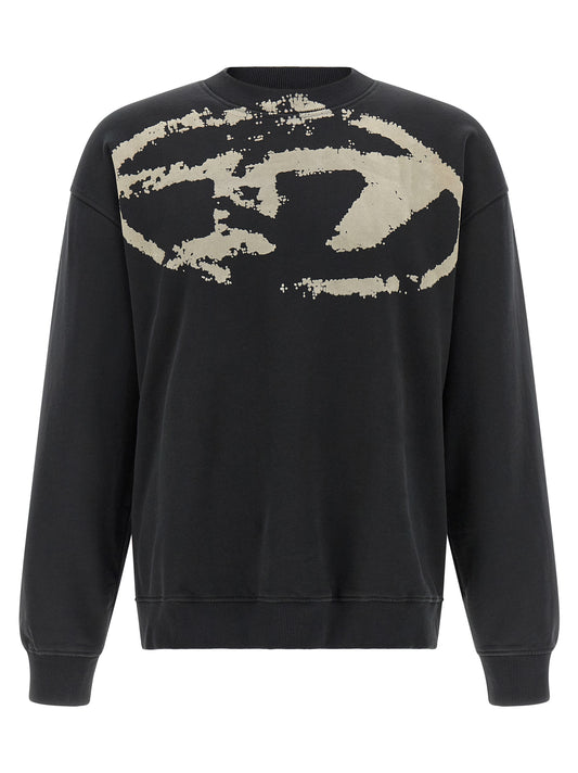Diesel zwart katoenen sweatshirt