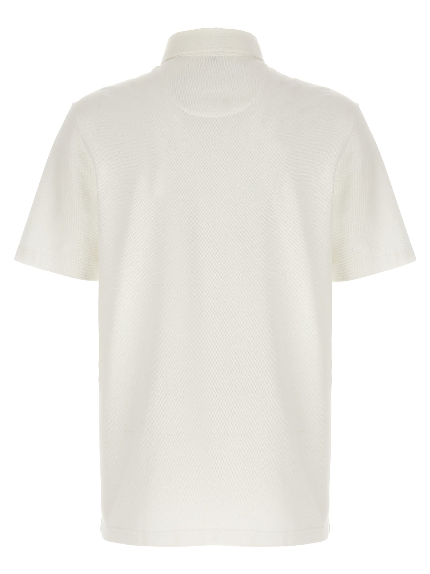 Brioni White Cotton Polo Shirt